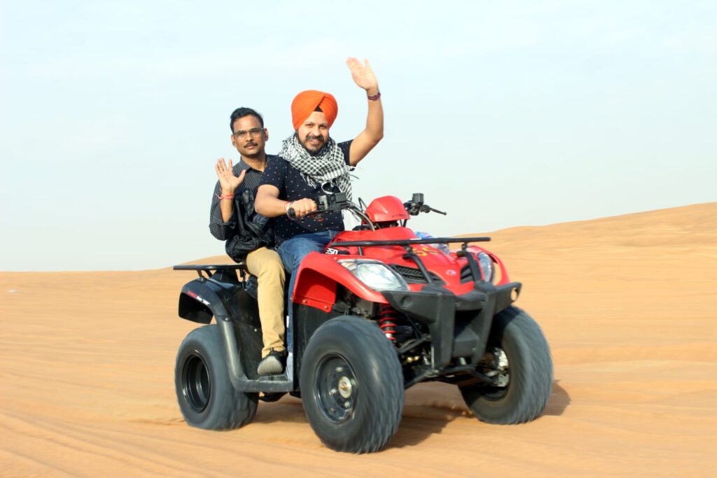 Dubai Evening Desert Safari with In-Circle Double-Seat Quad Bike